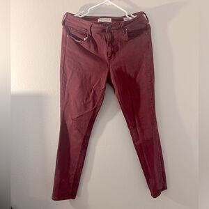 Maroon Skinny Jeans